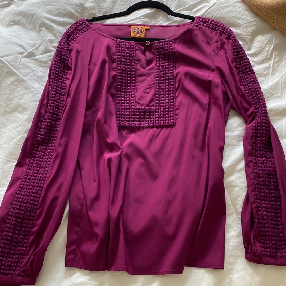 Purple Tory Burch blouse